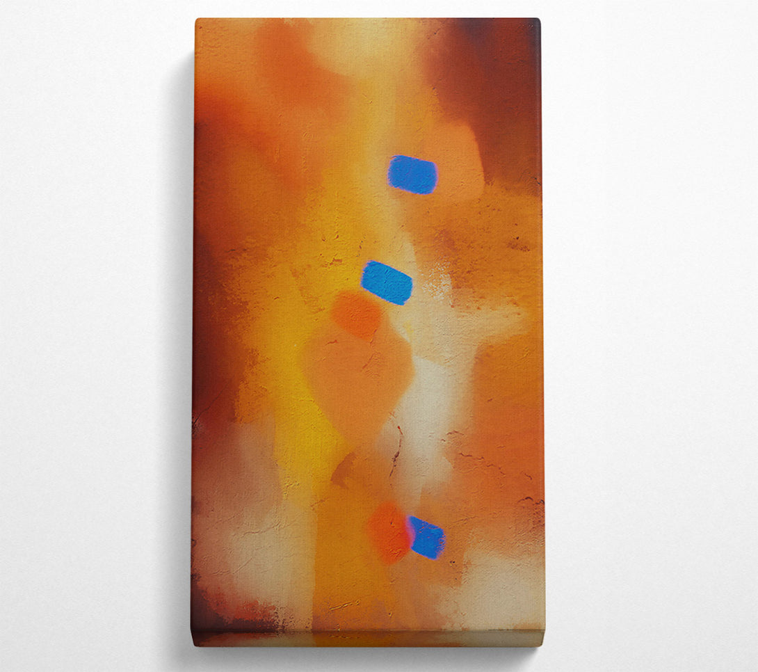  A Canvas Print of Golden Blue Hues Canvas Wall Art