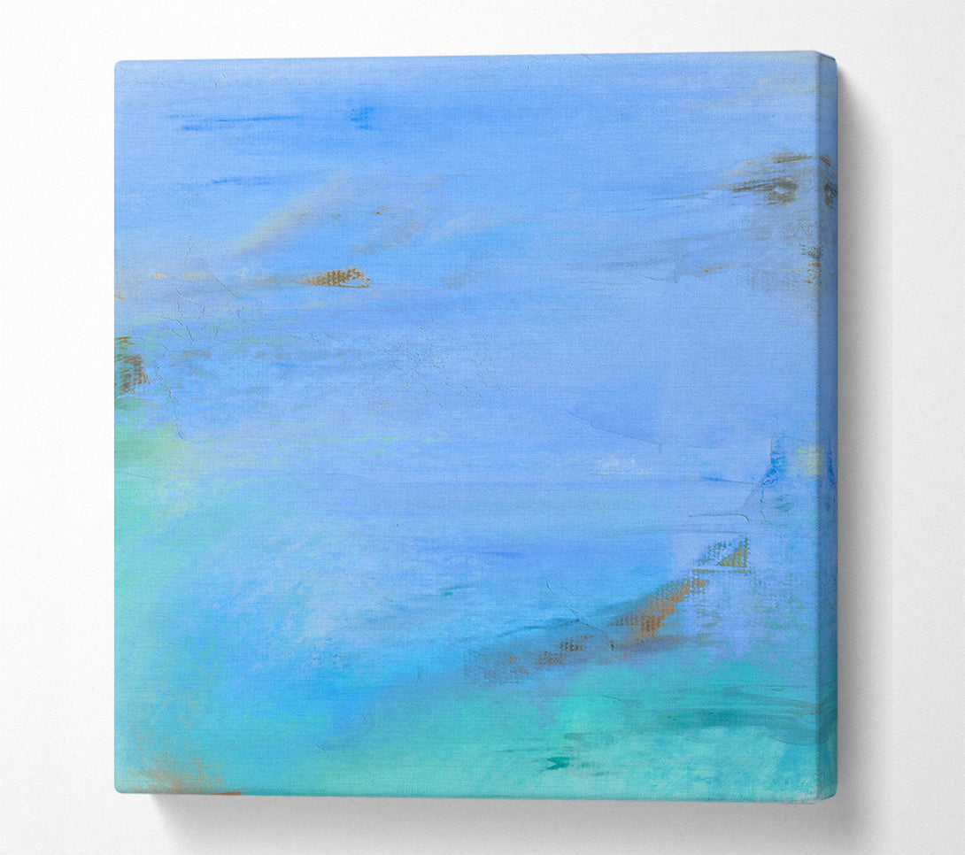  A Canvas Print of Azure Sky Hues Canvas Art