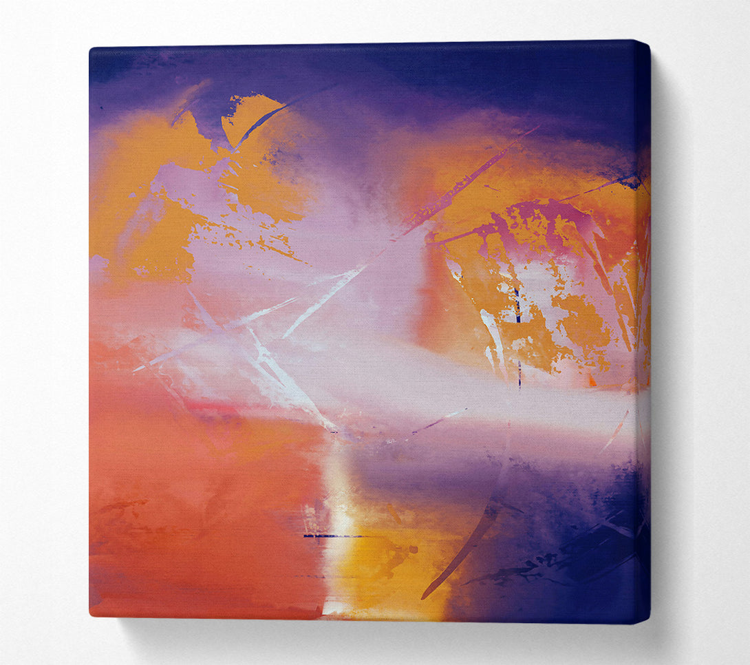  A Canvas Print of Golden Evening Hues Canvas Print