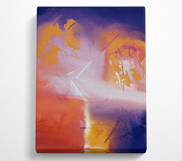  A Canvas Print of Golden Evening Hues Canvas Print