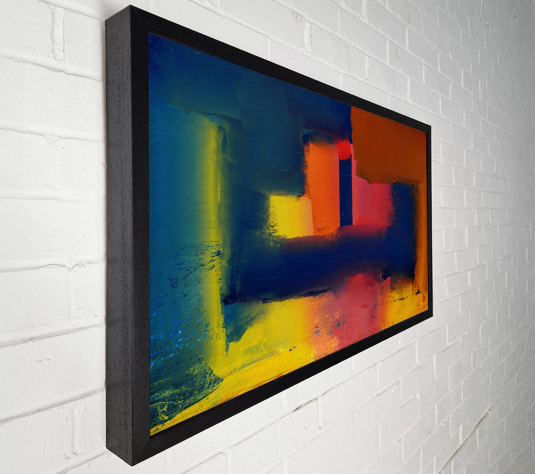  A Canvas Print of Azure And Amber Hues Canvas Print