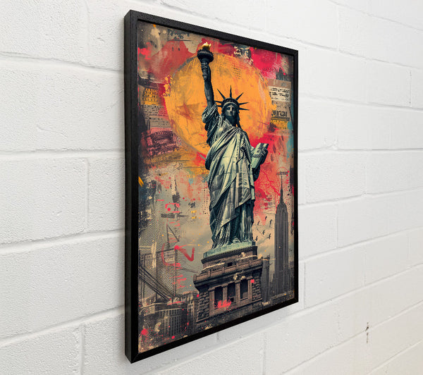 The Statue Of Liberty Colour Explosion