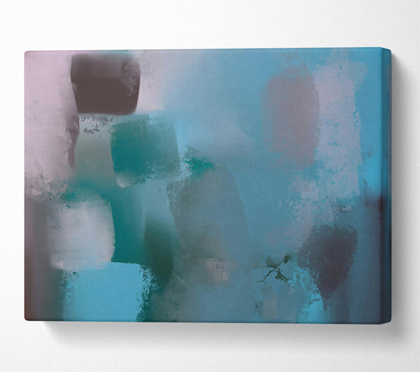  A Canvas Print of Cyan Dream Forms Canvas Wall Art