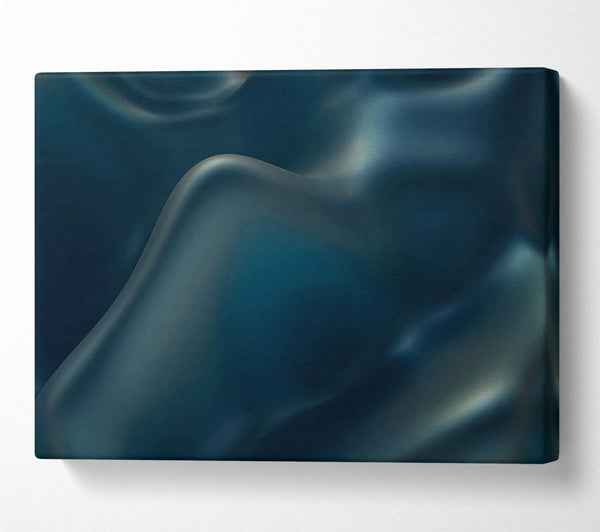  A Canvas Print of Deep Teal Curvature Canvas Wall Art