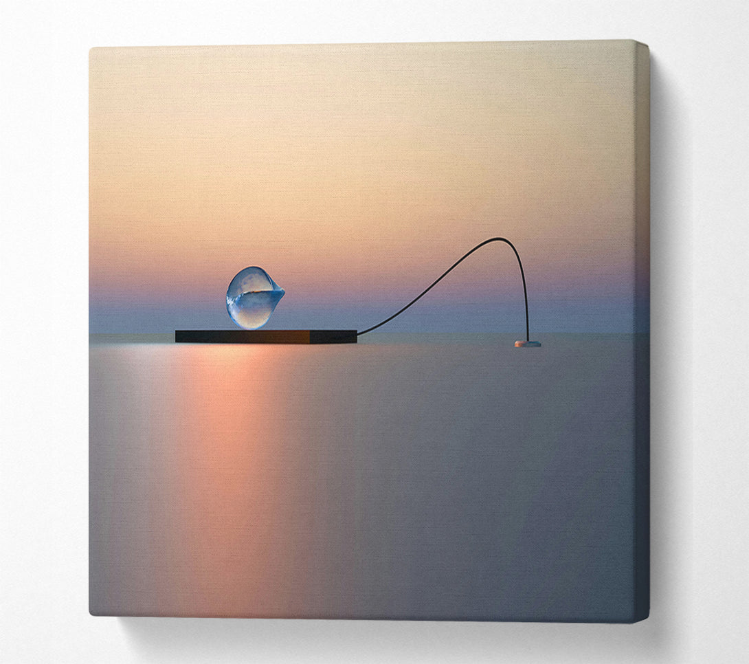  A Canvas Print of Blue Tethered Orb Canvas Wall Art
