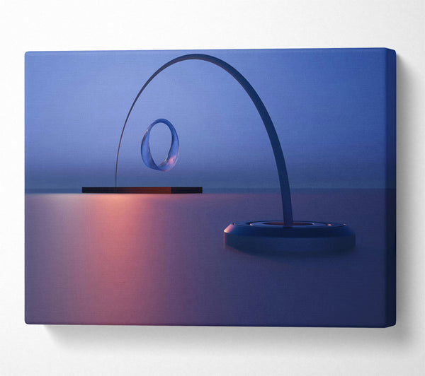  A Canvas Print of Pink And Blue Horizon Canvas Art