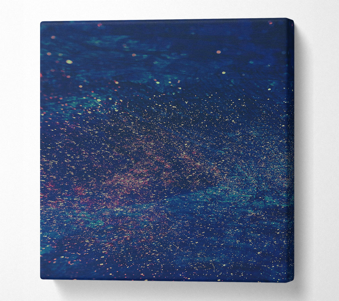  A Canvas Print of Midnight Blue Sparkle Canvas Art