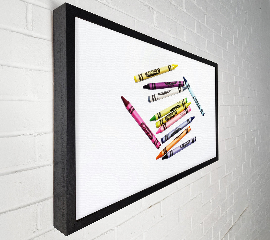  A Canvas Print of Blue Crayola Chaos Canvas Art