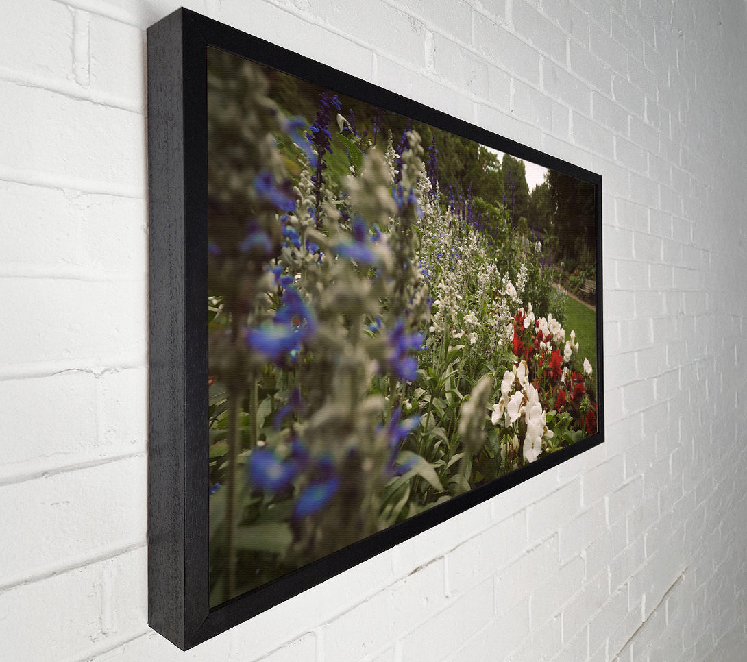  A Canvas Print of Blue Garden Bloom Canvas Art
