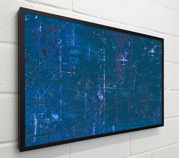 Teal Gridded Abstract