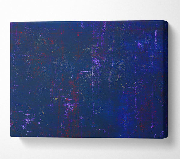  A Canvas Print of Indigo Grid Marks Canvas Print