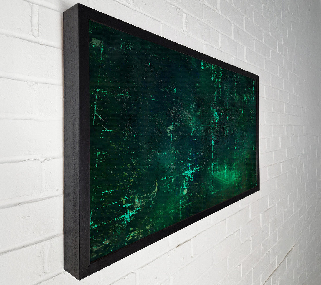  A Canvas Print of Emerald Scratched Canvas Canvas Print
