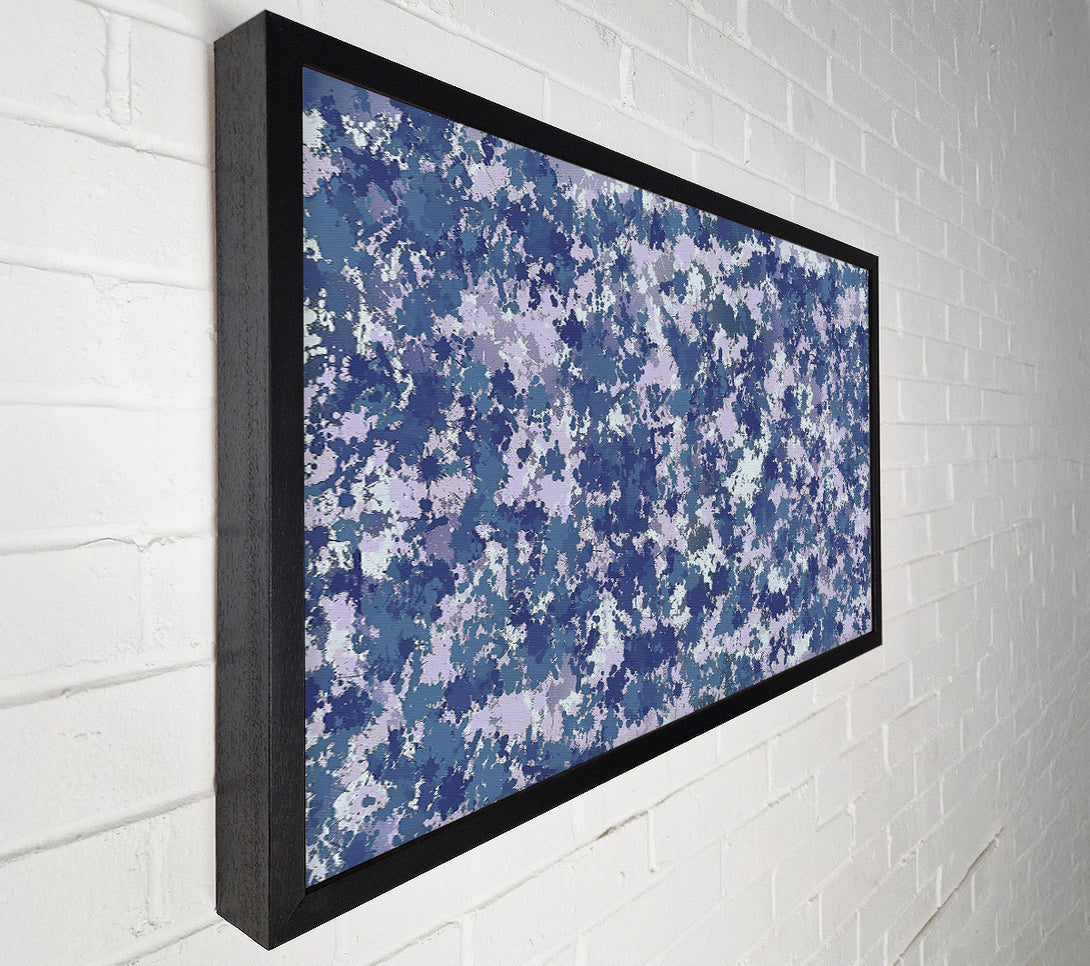  A Canvas Print of Indigo Ink Splashes Canvas Wall Art