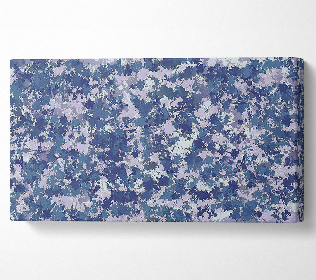  A Canvas Print of Indigo Ink Splashes Canvas Wall Art
