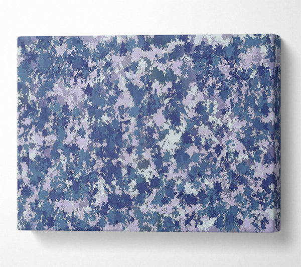  A Canvas Print of Indigo Ink Splashes Canvas Wall Art