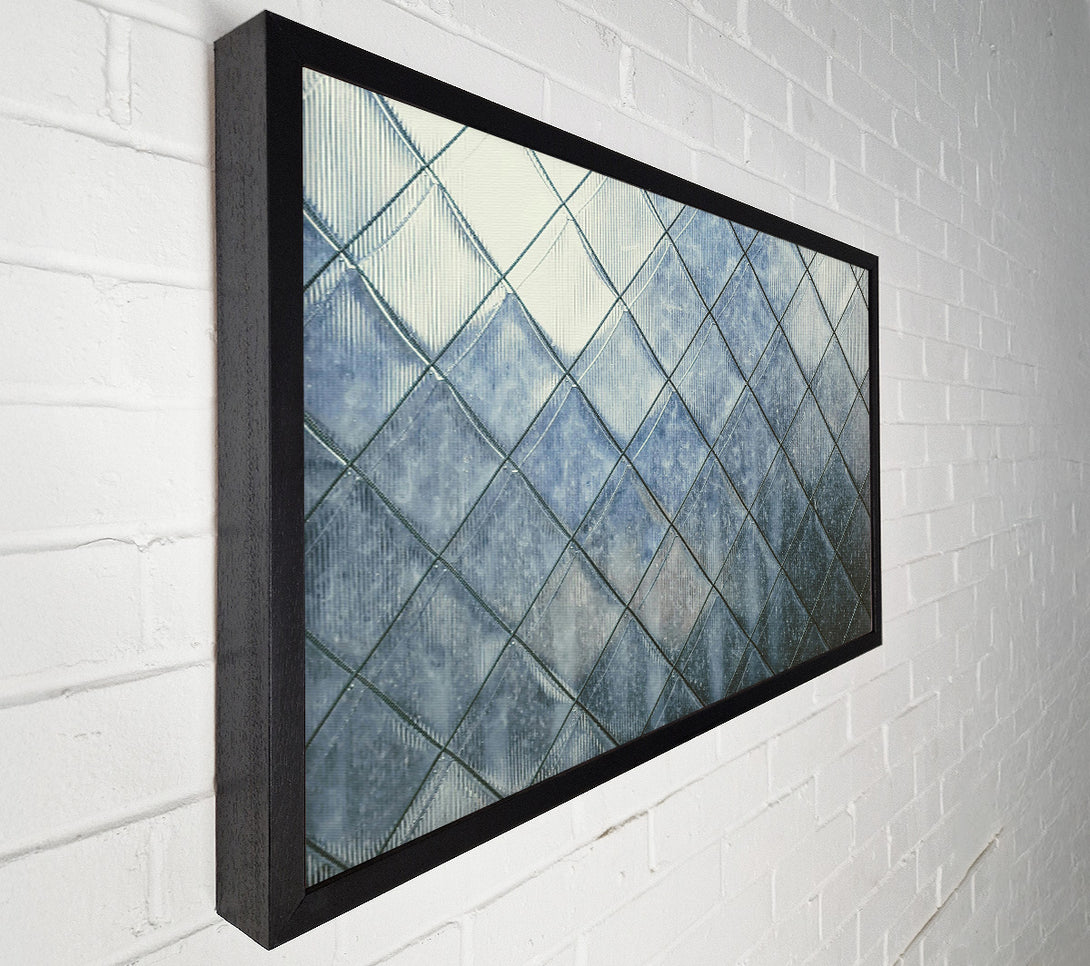  A Canvas Print of Blue Diamond Glass Canvas Print