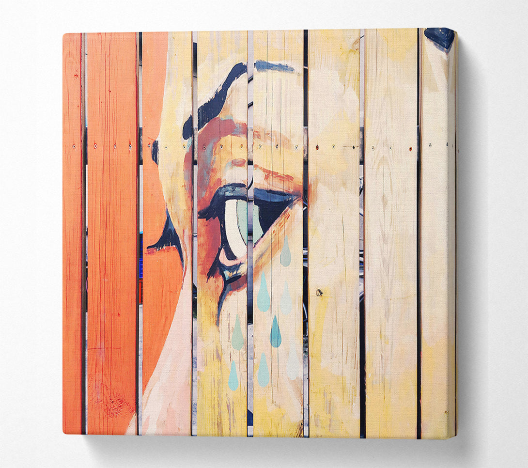  A Canvas Print of Pale Blue Weeping Canvas Wall Art