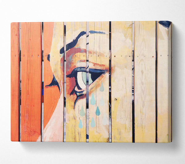 A Canvas Print of Pale Blue Weeping Canvas Wall Art