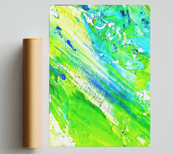 Lime Green Abstraction
