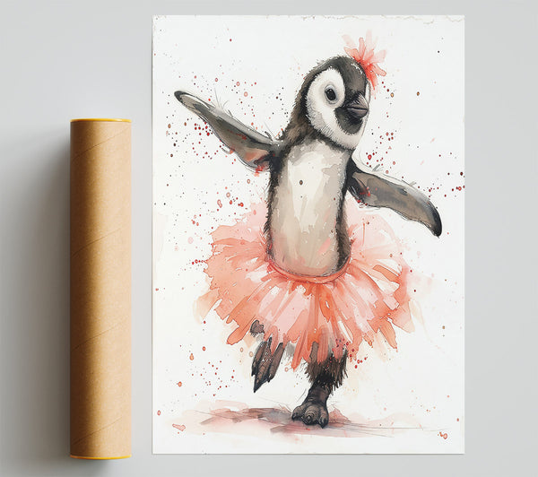 Pink Penguin Ballerina
