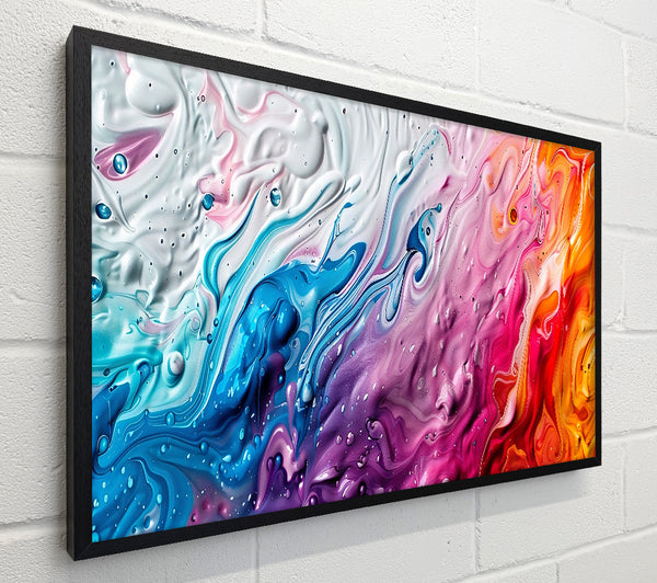 Orange Liquid Swirls
