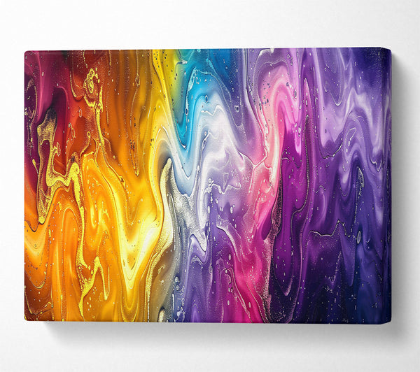  A Canvas Print of Golden Liquid Dreams Canvas Print