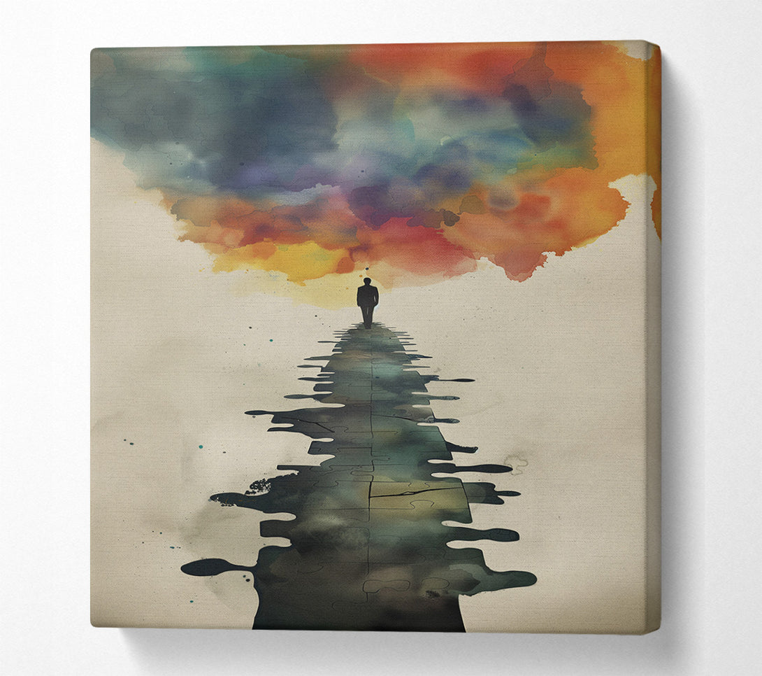  A Canvas Print of Think Cloud Canvas Print