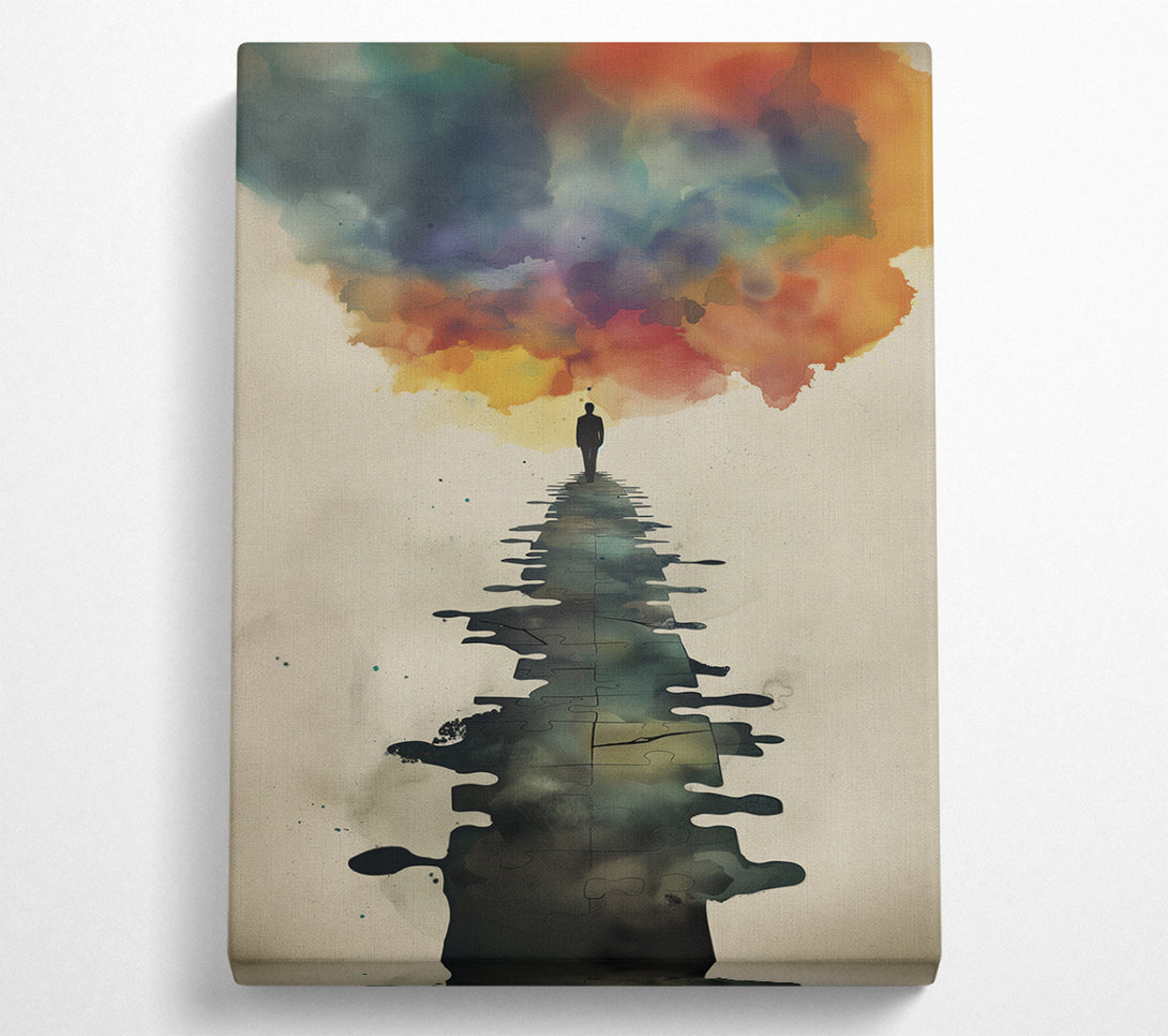  A Canvas Print of Think Cloud Canvas Print