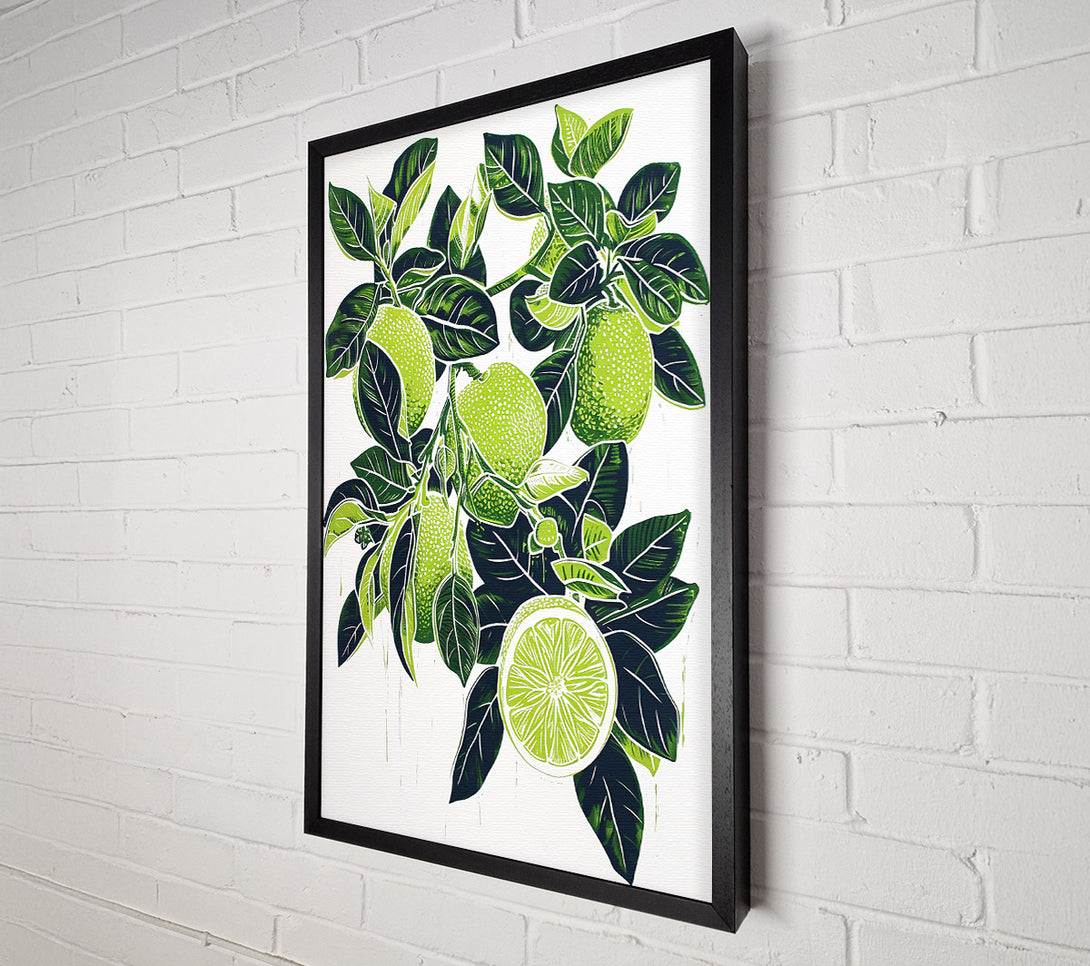  A Canvas Print of Lush Lime Bounty Canvas Wall Art