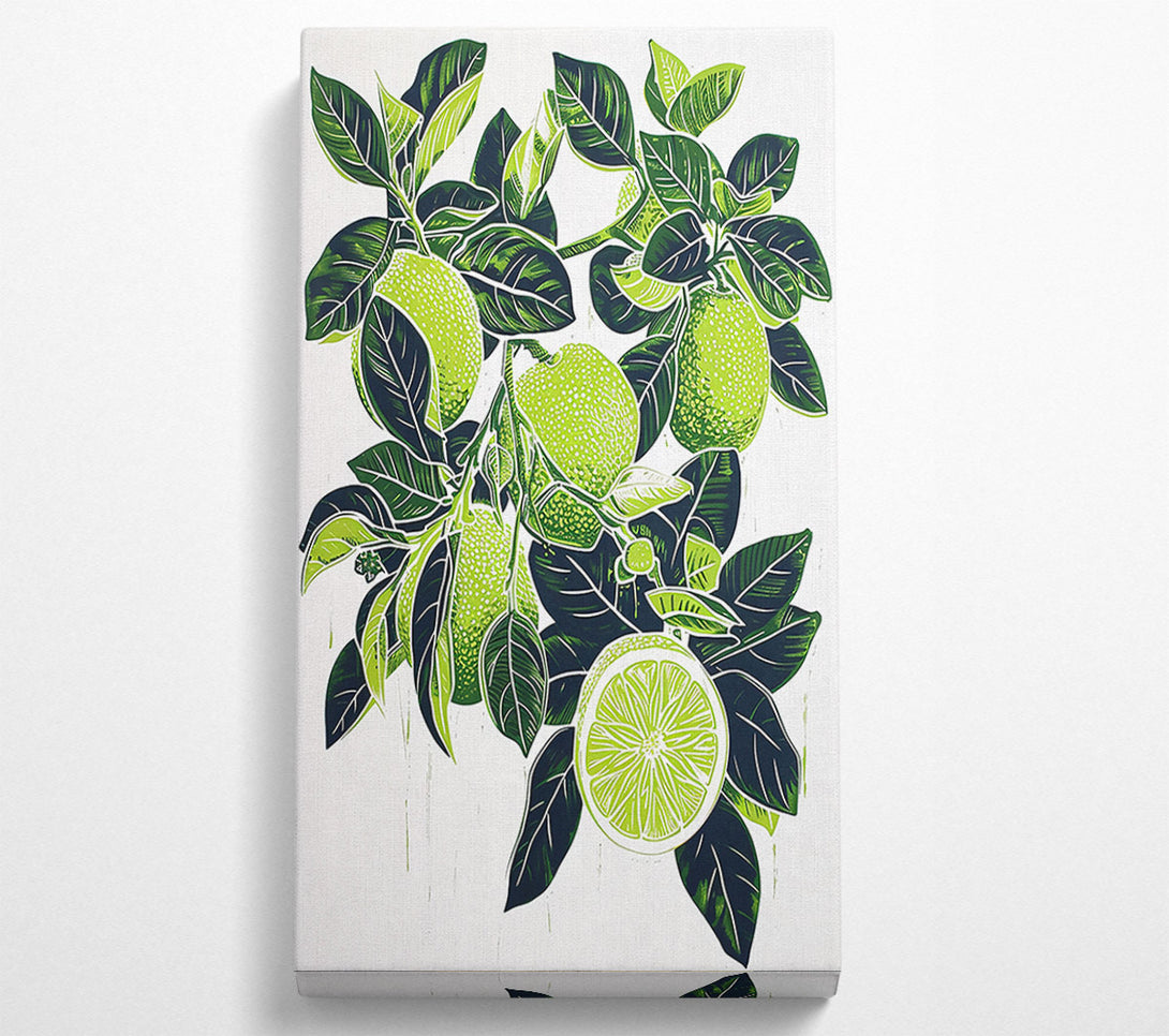  A Canvas Print of Lush Lime Bounty Canvas Wall Art