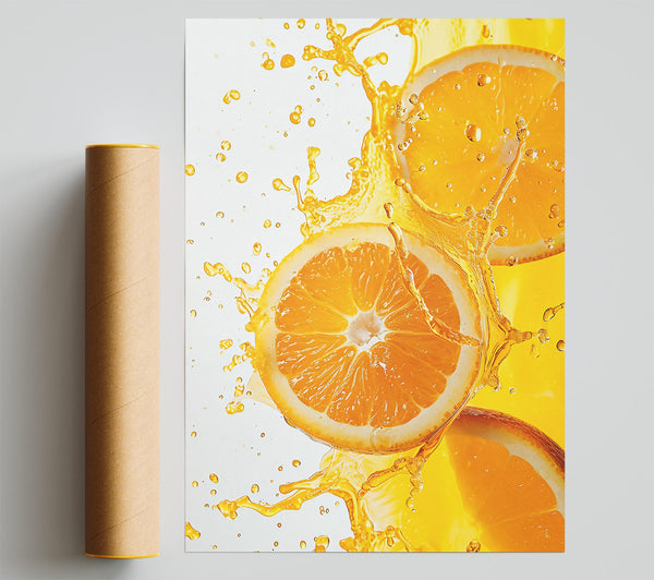 Golden Orange Splash