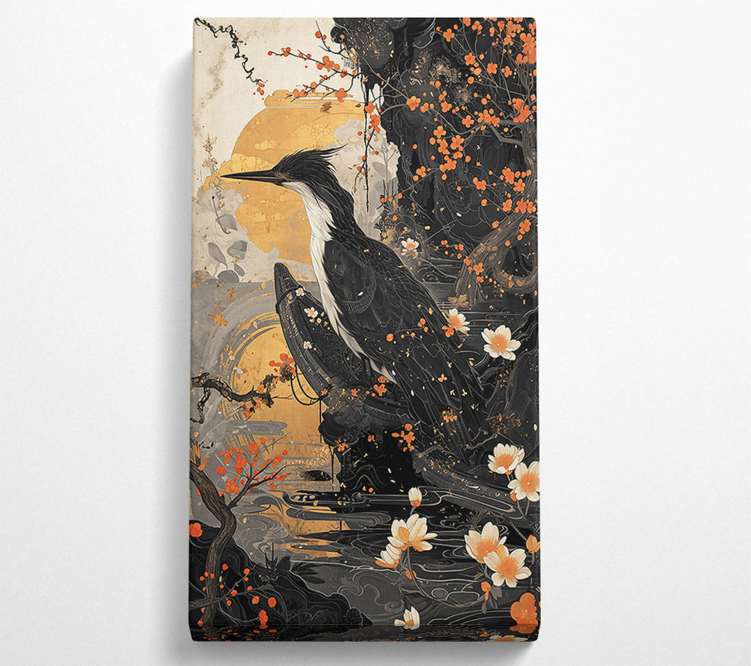  A Canvas Print of Golden Kingfisher Dawn Canvas Print