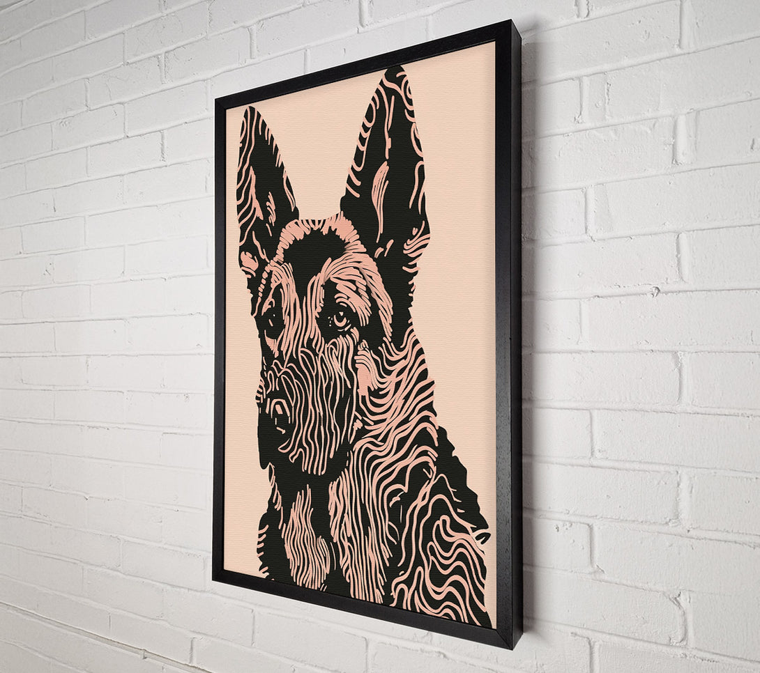  A Canvas Print of Peach Furry Portrait Canvas Art