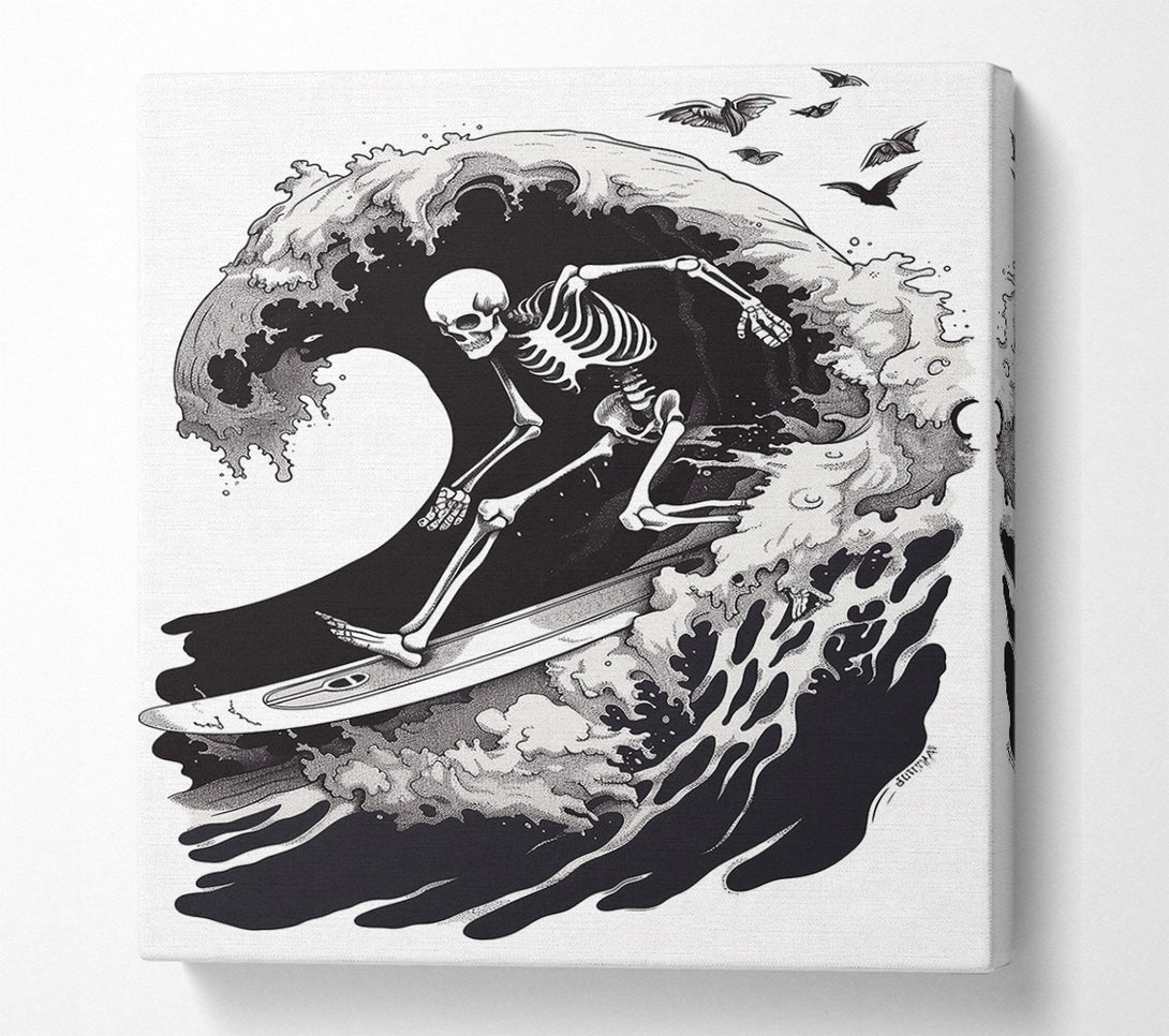  A Canvas Print of Black Wave Rider Canvas Art
