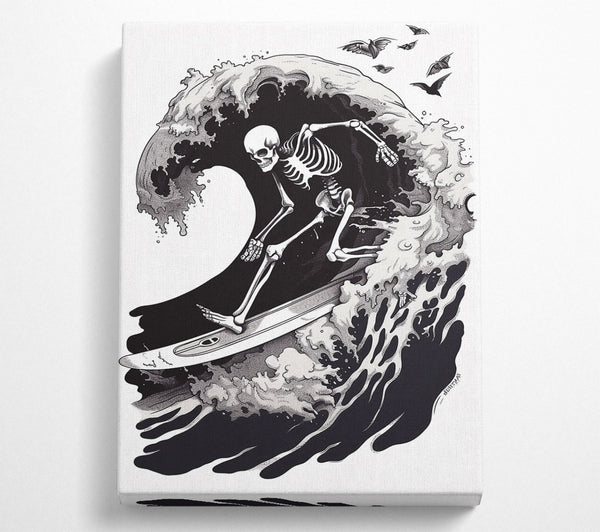  A Canvas Print of Black Wave Rider Canvas Art