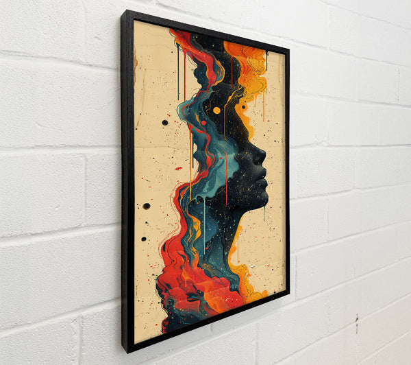 Orange Cosmic Drips