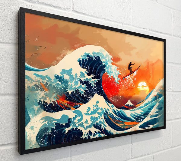 Orange Sunset Wave