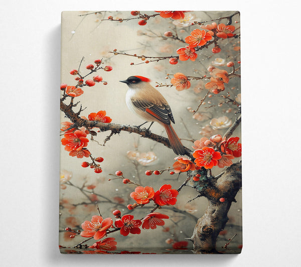  A Canvas Print of Crimson Spring Song Canvas Wall Art