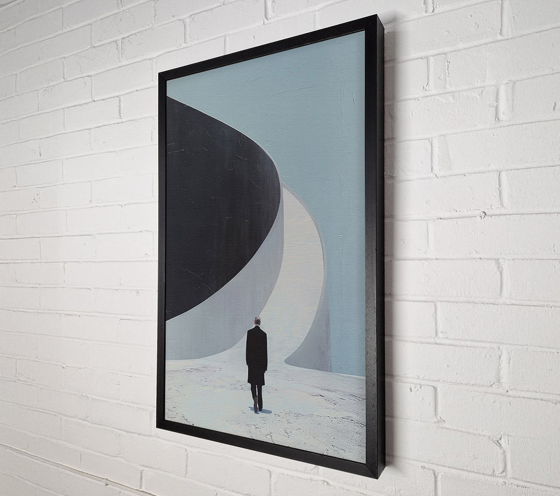  A Canvas Print of Blue And Black Horizon Canvas Art