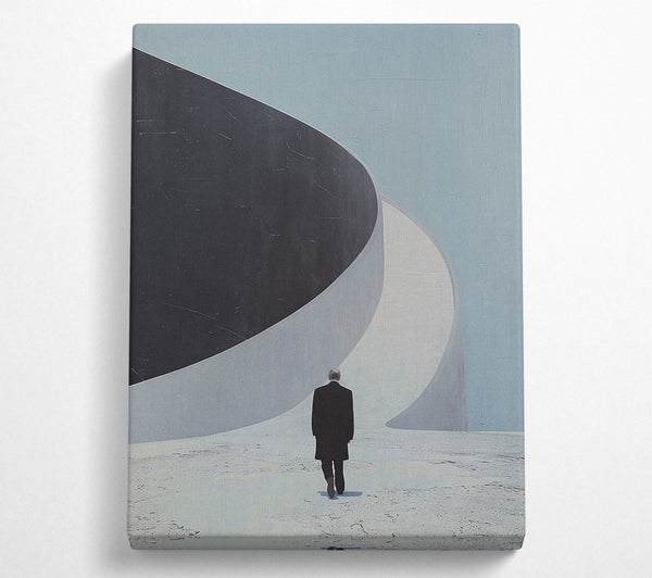  A Canvas Print of Blue And Black Horizon Canvas Art