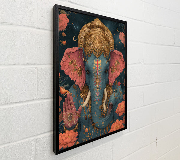 Teal Ganesha Blessing