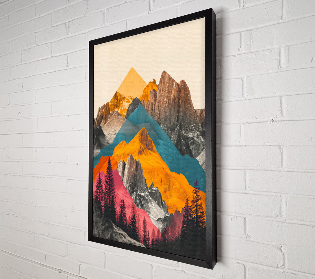  A Canvas Print of Orange Mountain Dreamscapes Canvas Wall Art