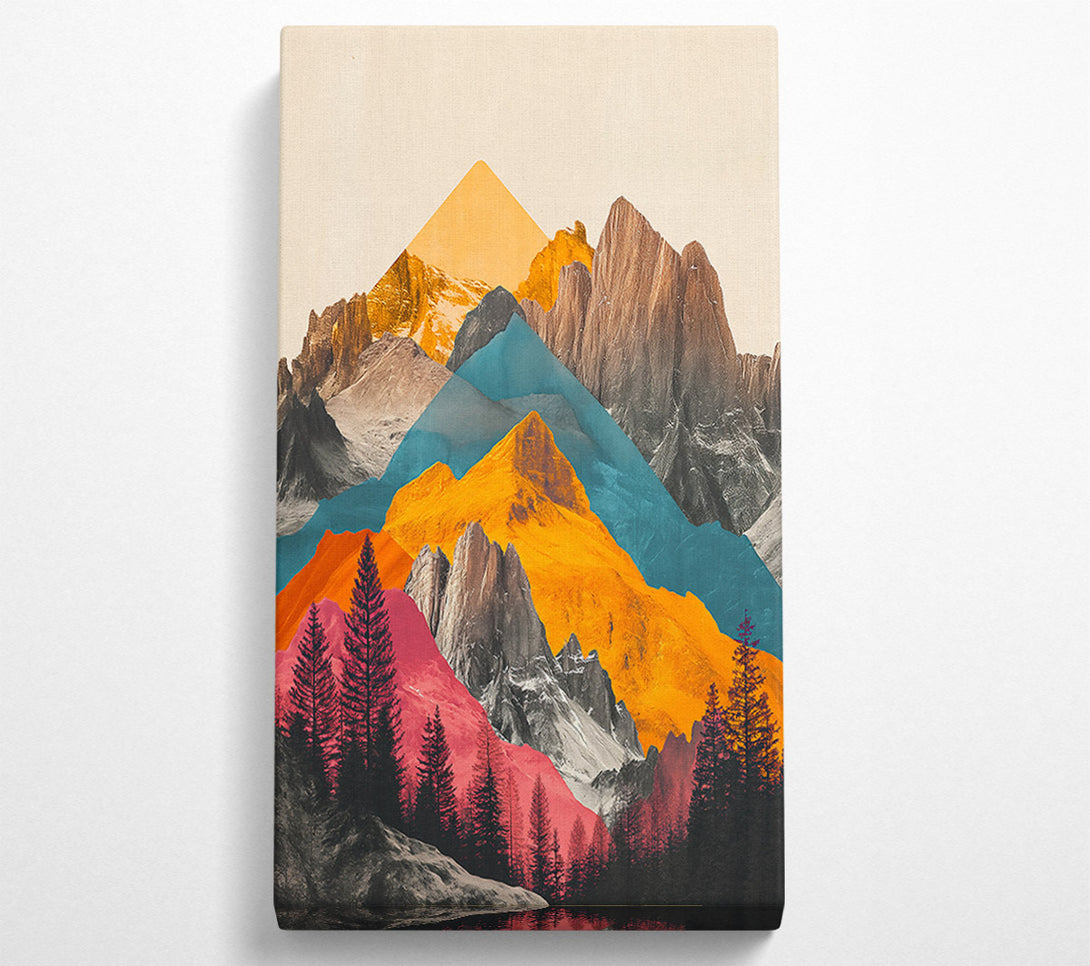  A Canvas Print of Orange Mountain Dreamscapes Canvas Wall Art