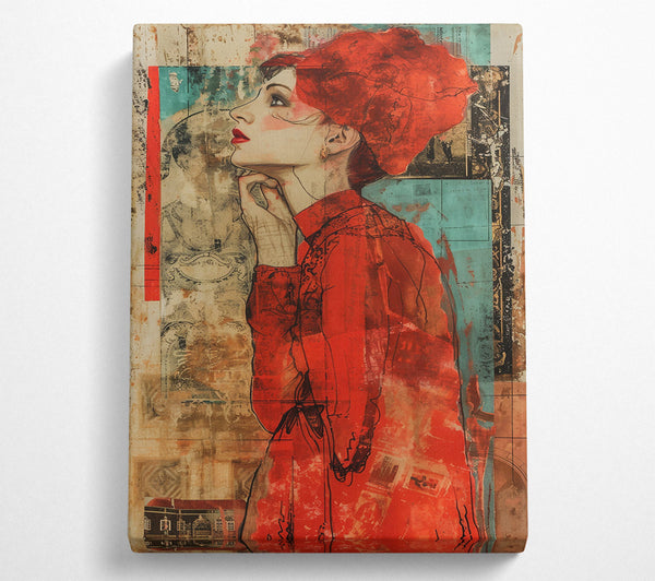 A Canvas Print of Crimson Daydream Canvas Print