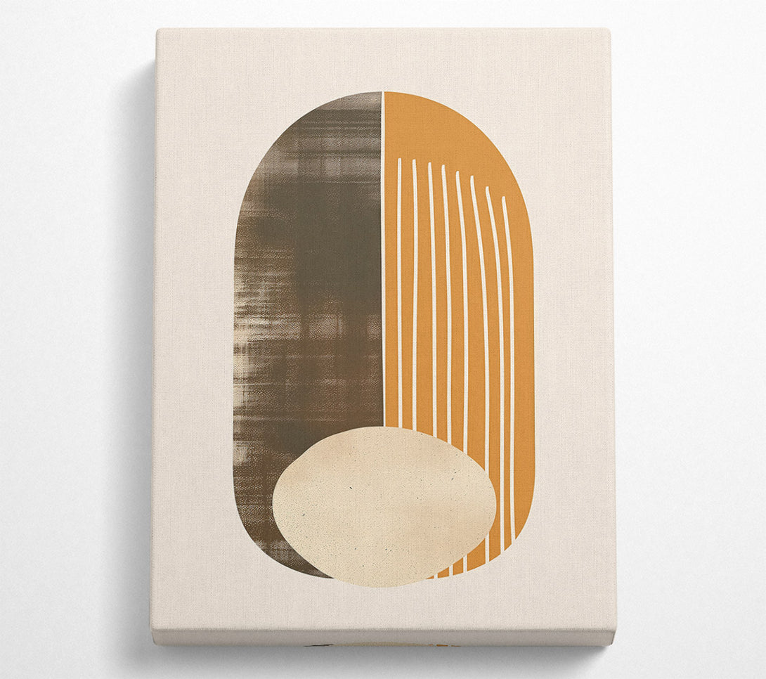  A Canvas Print of Burnt Orange Abstract Canvas Wall Art