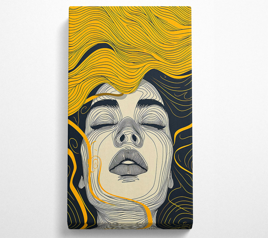  A Canvas Print of Golden Lines Embrace Canvas Art