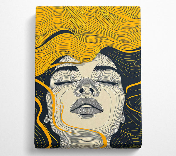  A Canvas Print of Golden Lines Embrace Canvas Art