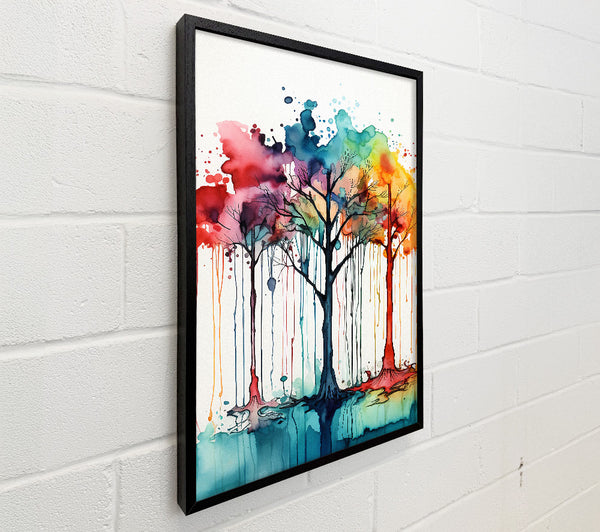 Three Trees Of Watercolour