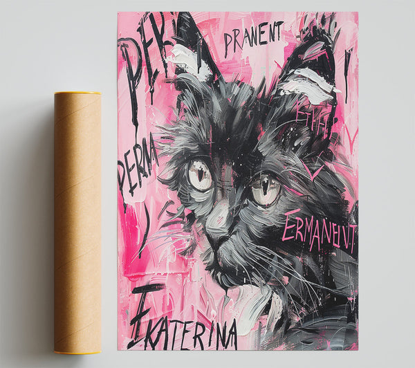 Pink Feline Gaze