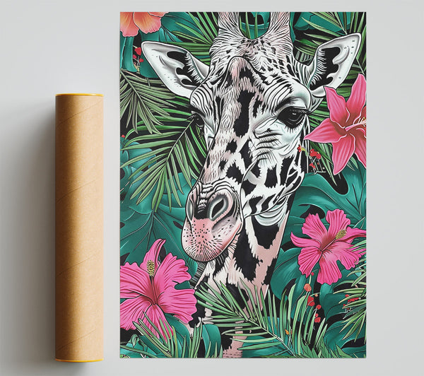 Pink Giraffe Jungle Dream